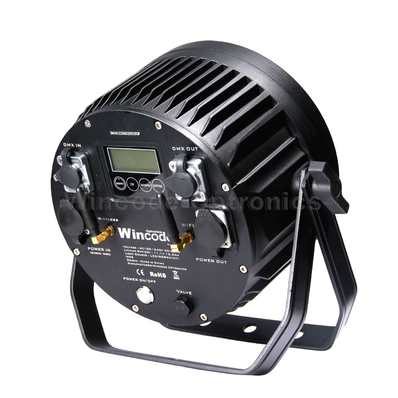 12 × 15W IP65 في الهواء الطلق بطارية لاسلكية LED الزفاف المرتفعات لبائع Amazon Ebay