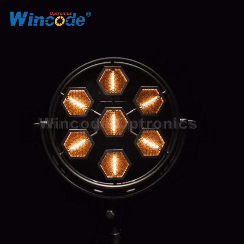 7 × 60W مصباح هالوجين ريترو ستروب 